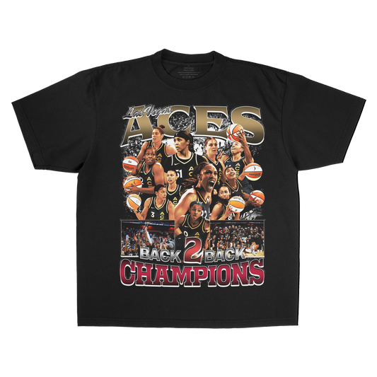 Las Vegas Aces Champions 2023 Black Tee