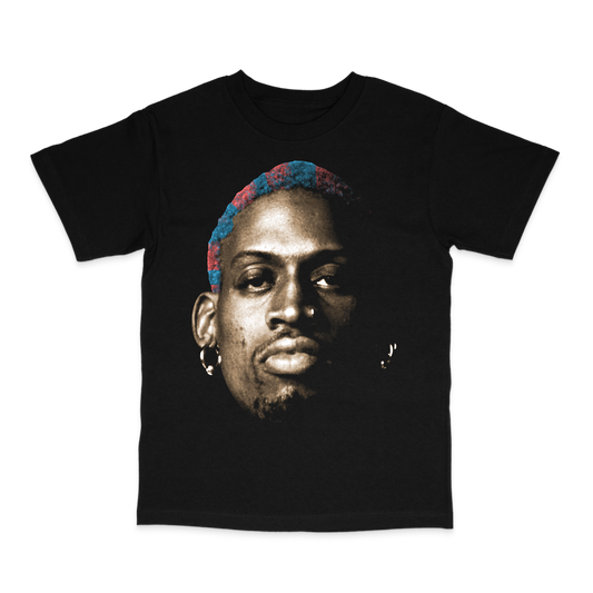 Dennis Rodman Big Face Black Tee