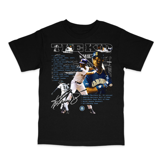 "The Kid" Ken Griffey Jr Black Tee